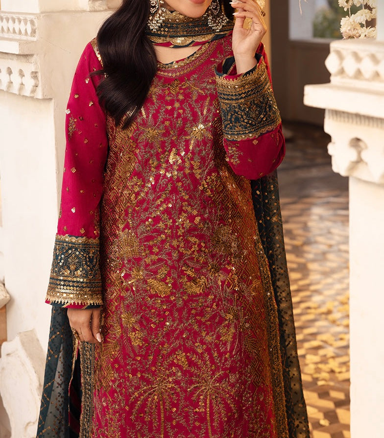 3-PCS CHIFFON SUIT SHEHNAI COLLECTION 
-AJSH-19