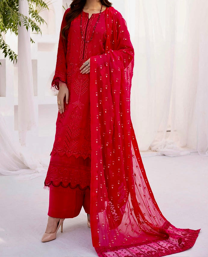 3-PCS EMBROIDERED KARANDI WITH EMBROIDERED CHIFFON DUPATTA ZAIB COLLECTION
-ZB-10630