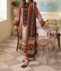 3-PC RANIA EMBROIDERED & PRINTED CAMBRIC-AJNR-0438