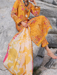 3-PC EMBROIDERED LAWN WITH EMBROIDRED CHIFFON DUPATTA CR4-02