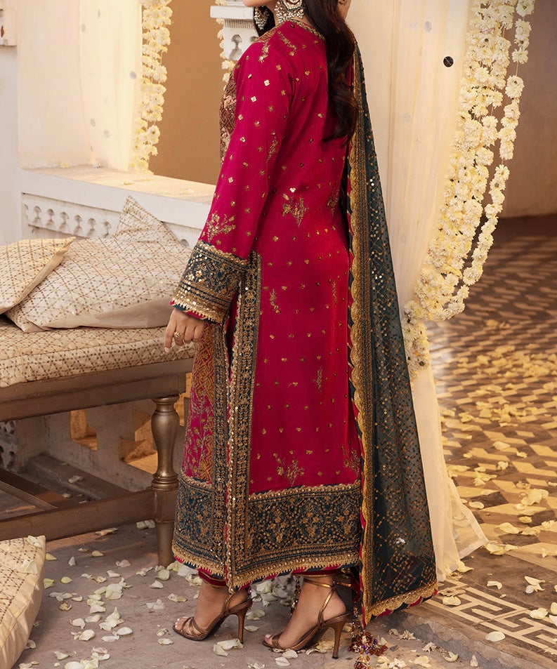 3-PCS CHIFFON SUIT SHEHNAI COLLECTION 
-AJSH-19