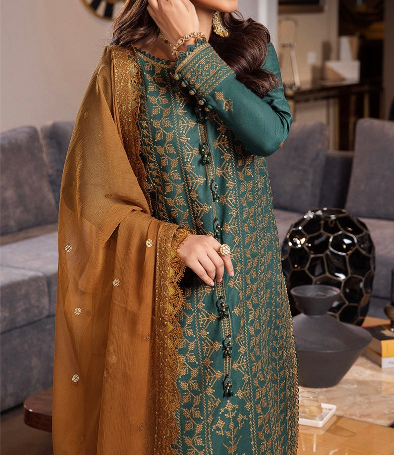 3-PCS RANG E NOOR COLLECTION LAWN SILK. -AJRN-1117