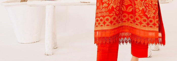 2-PCS BANARSI JACQUARD KHADDER CORAL COLLECTION
-CR-5589