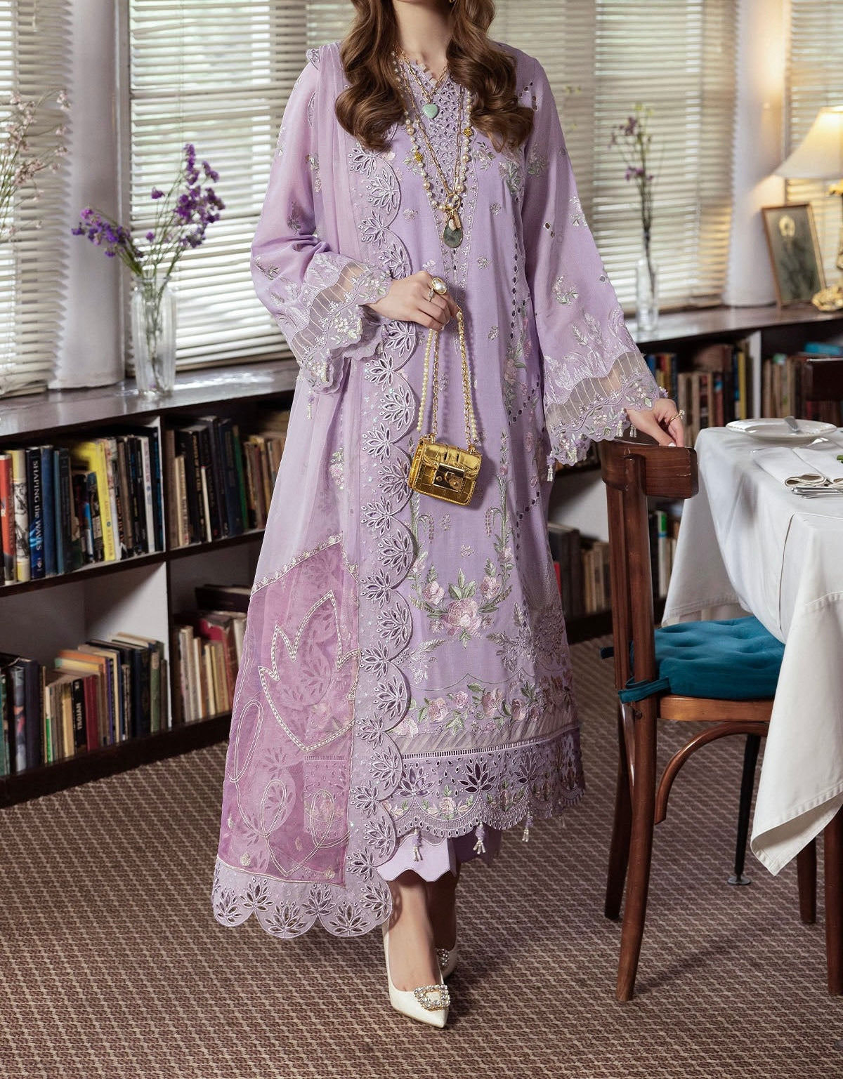 Nureh - Mademoiselle Embroidered Collection 2024 - NE-8162