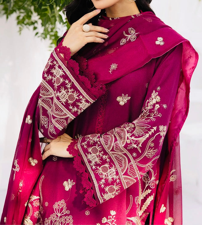 3-PCS EMBROIDERED KARANDI WITH EMBROIDERED CHIFFON DUPATTA ZAIB COLLECTION
-ZB-10430