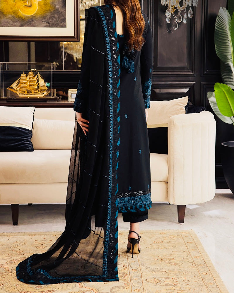 3-PCS RANG E NOOR COLLECTION LAWN SILK. -AJRN-0217