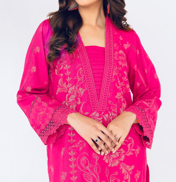 2-PCS BANARSI JACQUARD KHADDER CORAL COLLECTION
-CR-5569