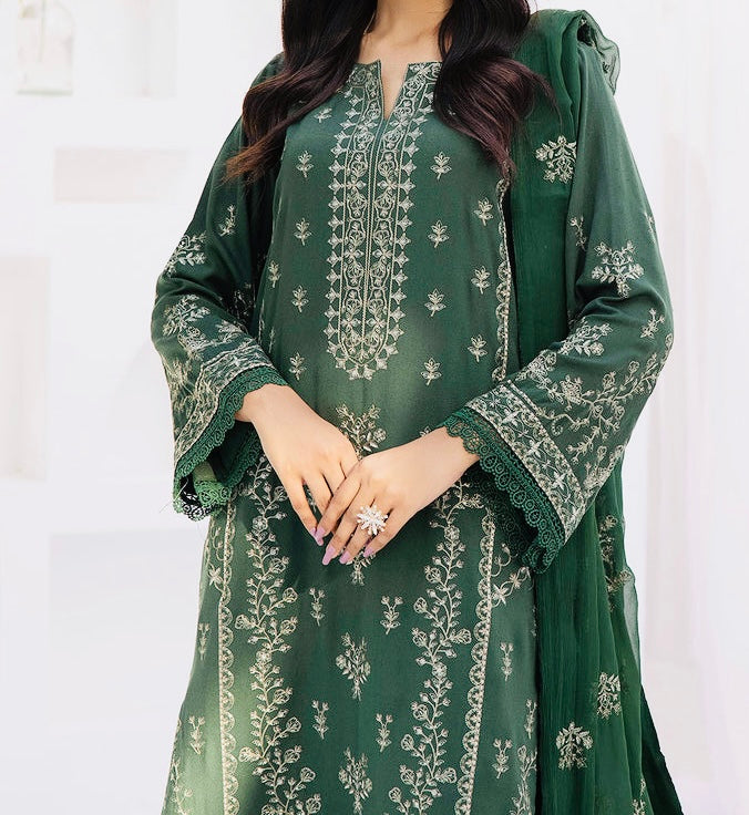 3-PCS EMBROIDERED KARANDI WITH EMBROIDERED CHIFFON DUPATTA ZAIB COLLECTION
-ZB-10530