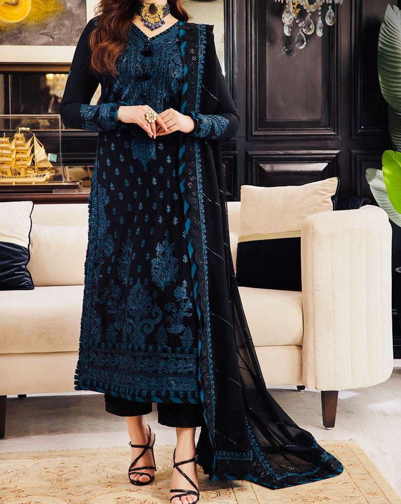 3-PCS RANG E NOOR COLLECTION LAWN SILK. -AJRN-0217