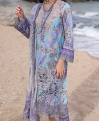 3-PC EMBROIDERED LAWN WITH EMBROIDRED CHIFFON DUPATTA CR4-05