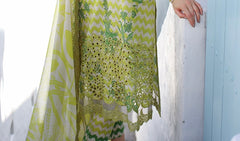 3-PC EMBROIDERED LAWN WITH EMBROIDRED CHIFFON DUPATTA CR4-0352