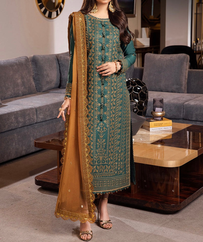 3-PCS RANG E NOOR COLLECTION LAWN SILK. -AJRN-1117