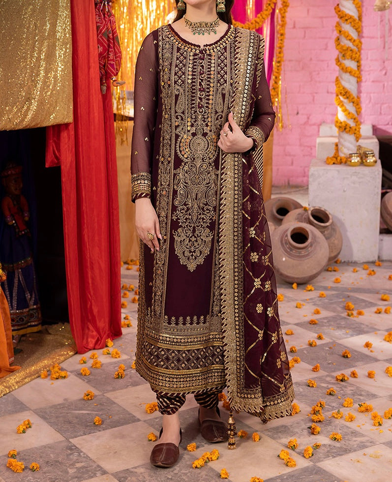 3-PC-EMBROIDERED CHIFFON DASTAAN COLLECTION BY ASIM JOFA-AJDA-2150