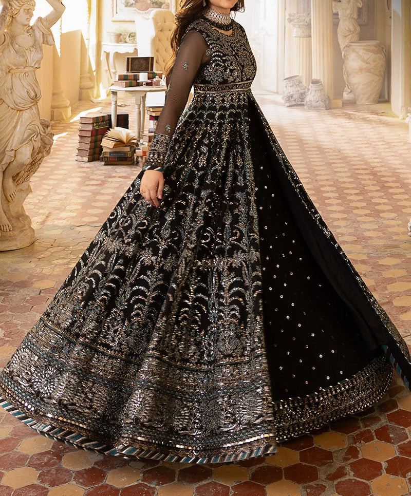 2-PCS- CHIFFON PESHWAS- KHWAB E NAUBAHAR -AJNB-0555