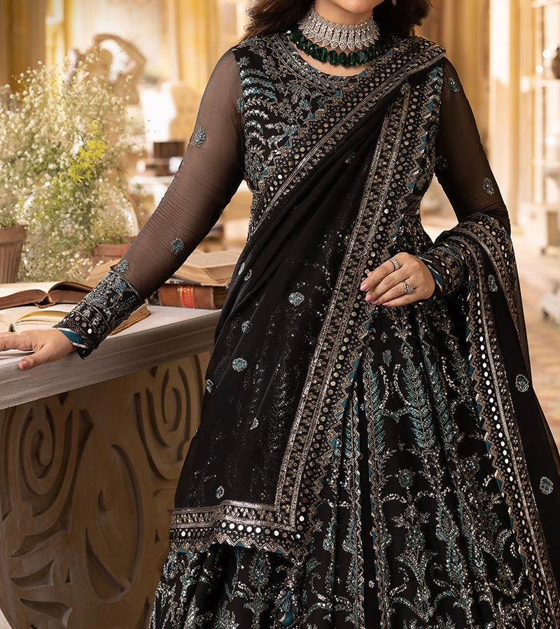 2-PCS- CHIFFON PESHWAS- KHWAB E NAUBAHAR -AJNB-0555