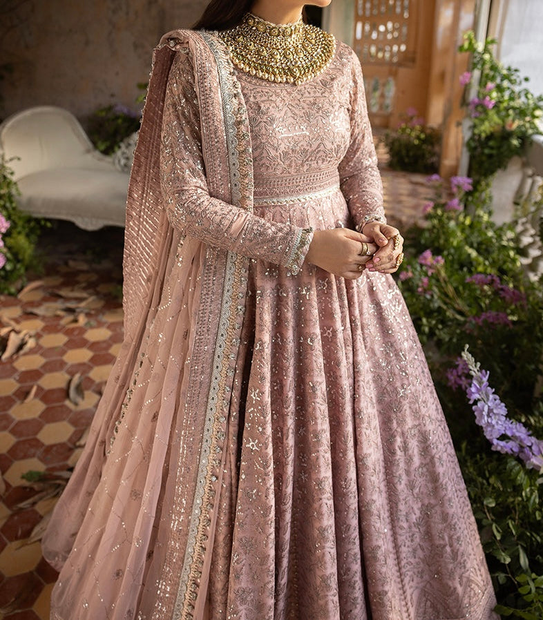 2-PCS- CHIFFON PESHWAS- KHWAB E NAUBAHAR -AJNB-0655