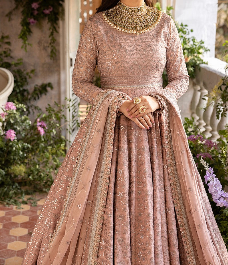 2-PCS- CHIFFON PESHWAS- KHWAB E NAUBAHAR -AJNB-0655