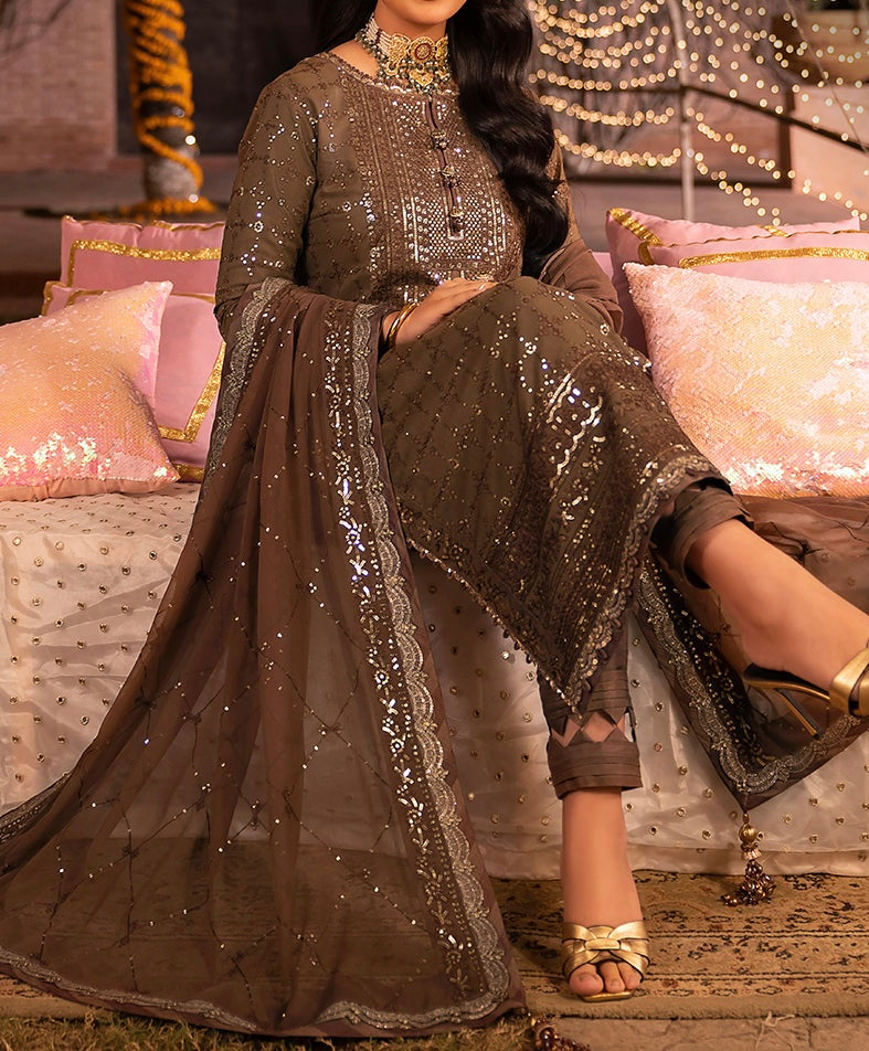 3-PC-EMBROIDERED CHIFFON,DASTAAN COLLECTION BY ASIM JOFA-AJDA-0550