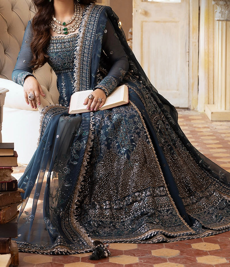 2-PCS- CHIFFON PESHWAS- KHWAB E NAUBAHAR-AJNB-0255