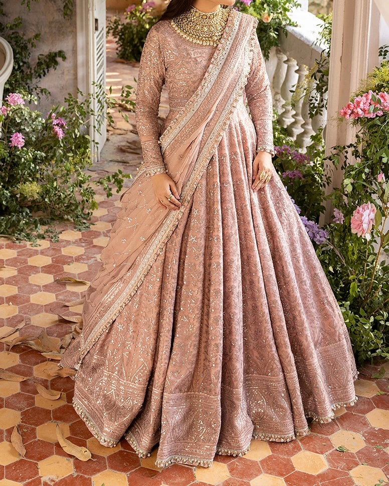 2-PCS- CHIFFON PESHWAS- KHWAB E NAUBAHAR -AJNB-0655