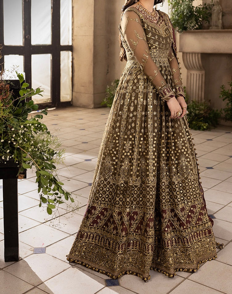 2-PCS- CHIFFON PESHWAS- KHWAB E NAUBAHAR -AJNB-1155