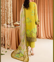 3-PCS-GREEN CHIFFON SUIT-VASAL FORMALS BY CHARIZMA-VSL-07