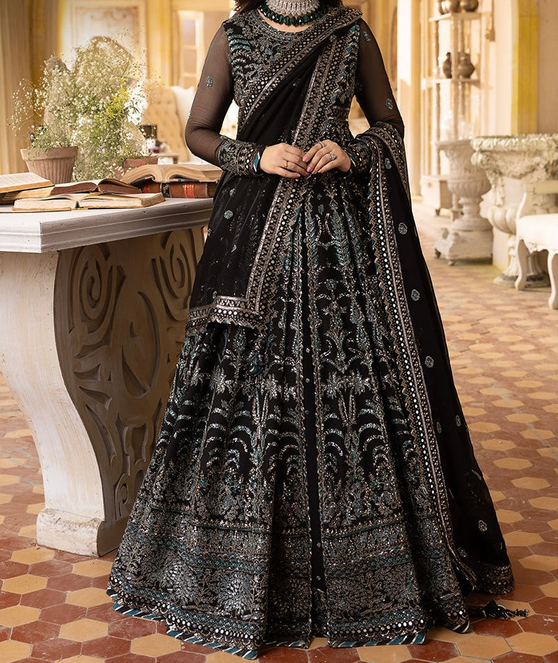 2-PCS- CHIFFON PESHWAS- KHWAB E NAUBAHAR -AJNB-0555