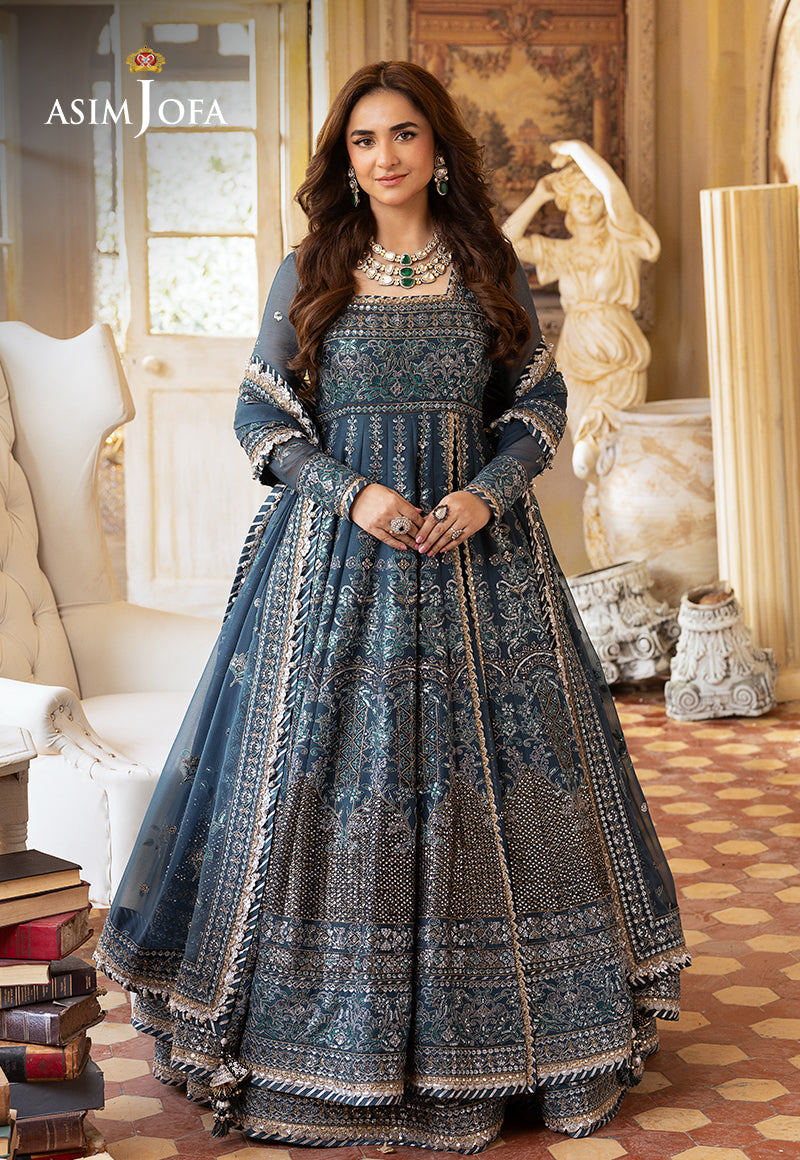 2-PCS- CHIFFON PESHWAS- KHWAB E NAUBAHAR-AJNB-0255