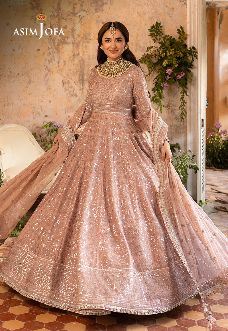 2-PCS- CHIFFON PESHWAS- KHWAB E NAUBAHAR -AJNB-0655