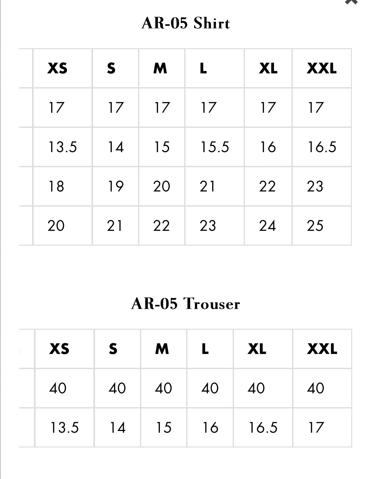 Size chart for Aroha Luxury Formal Saree-05 by Riyaz Arts nureh